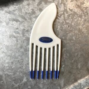 Vintage Goody Hair Pick Comb Lift Tease White